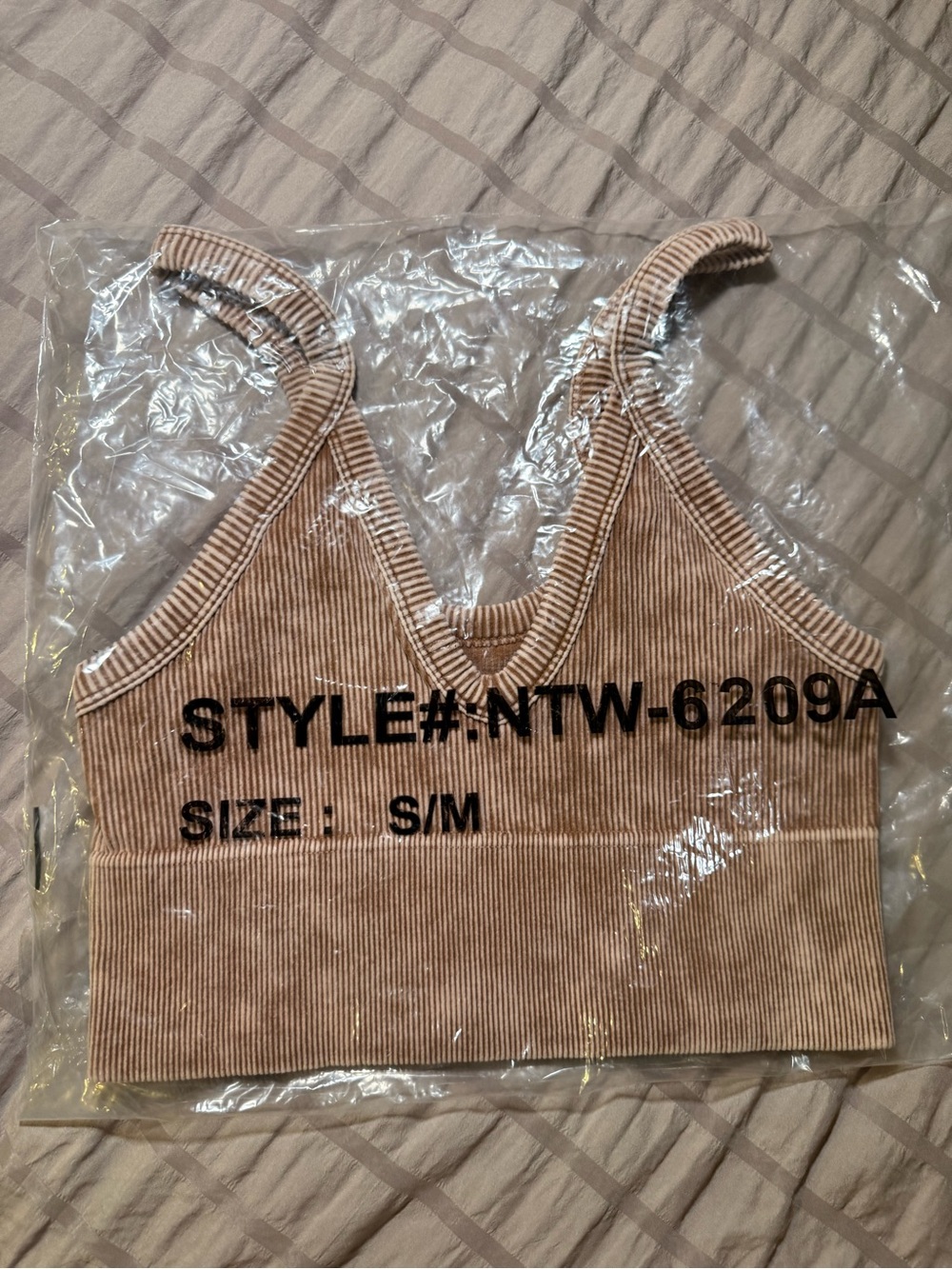 Zenana Ribbed V-Neck bralette - Picture 6 of 9